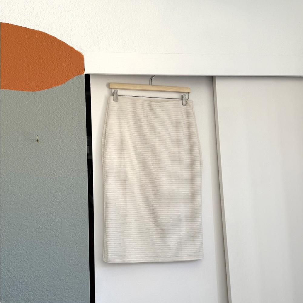 Off-White Pencil Skirt